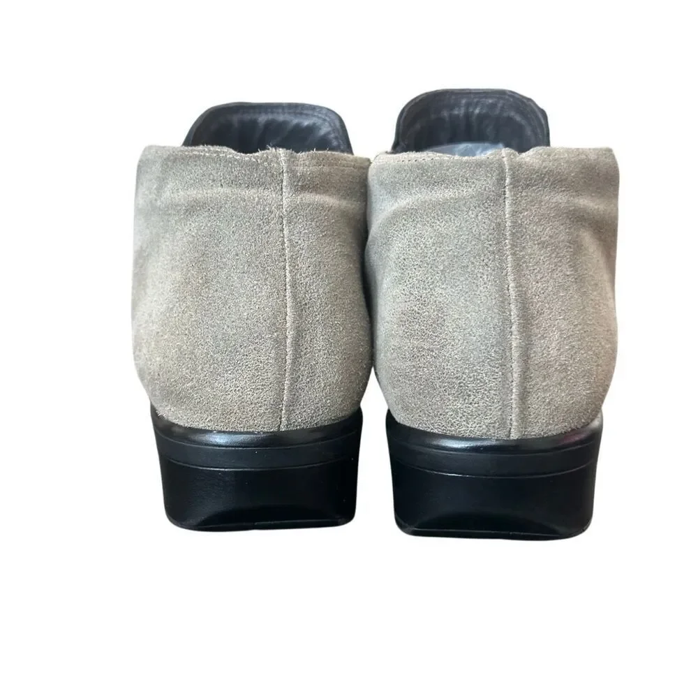 NAOT Helm Gray Black Ankle Boots Size 39 US 8-8.5